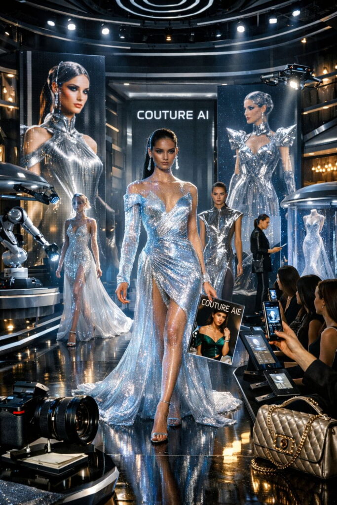 100 Luxury AI Fashion Prompts for Runway & Editorial Photoshoots (Ultimate Guide) 11 Future of Luxury AI Fashion Prompts and digital couture innovation