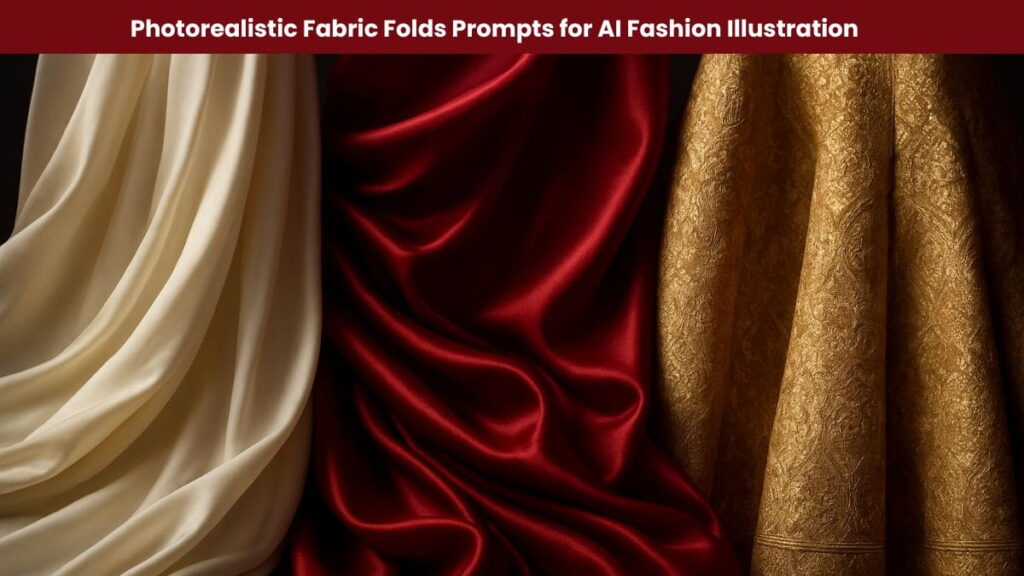 Photorealistic Fabric Folds Prompts for AI Fashion Illustration