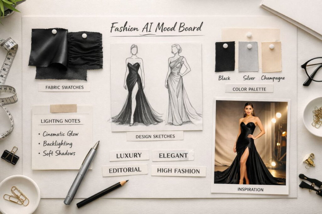How to Write AI Fashion Prompts: 8 Powerful Secrets for Stunning Fashion Images 3 how to write AI fashion prompts with clear fashion categories and styling details