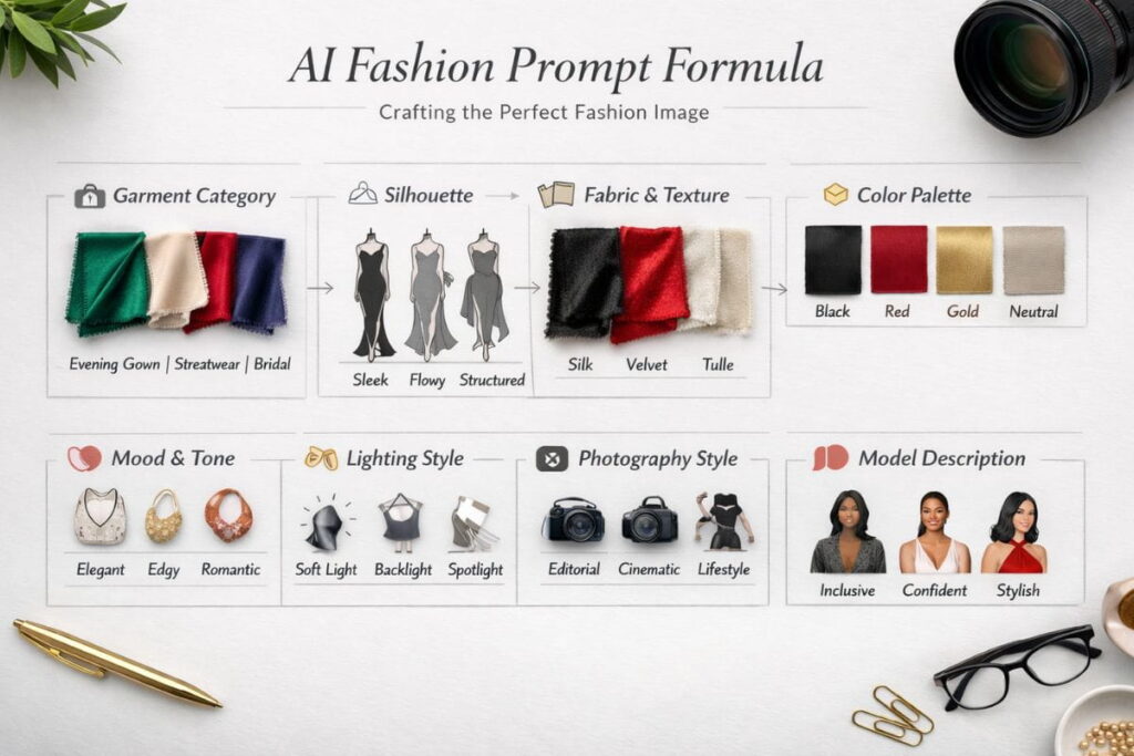How to Write AI Fashion Prompts: 8 Powerful Secrets for Stunning Fashion Images 10 how to write AI fashion prompts without common mistakes