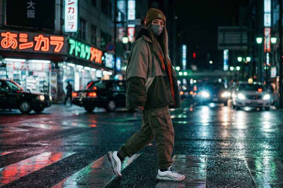 Street style Fashion Prompt AI example for Midjourney