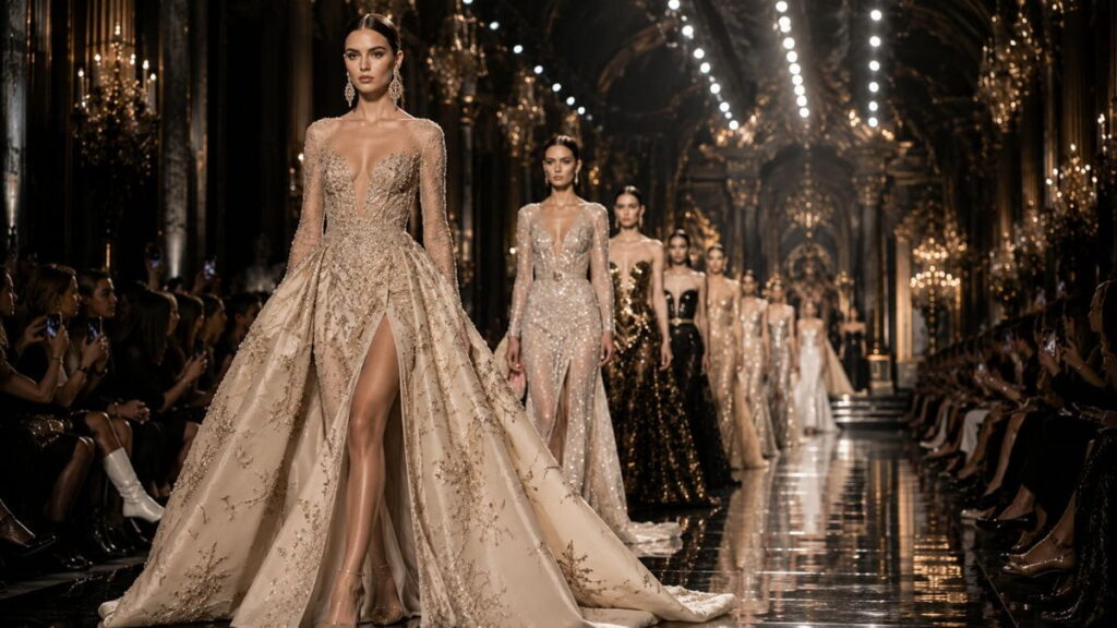 Luxury Runway Editorial Fashion Photography Editorial Fashion AI Prompts luxury runway fashion photography