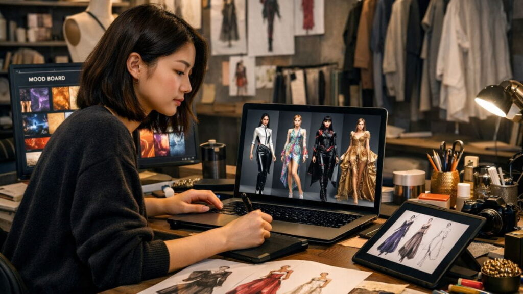 AI Fashion Prompts for Students Design Workflow