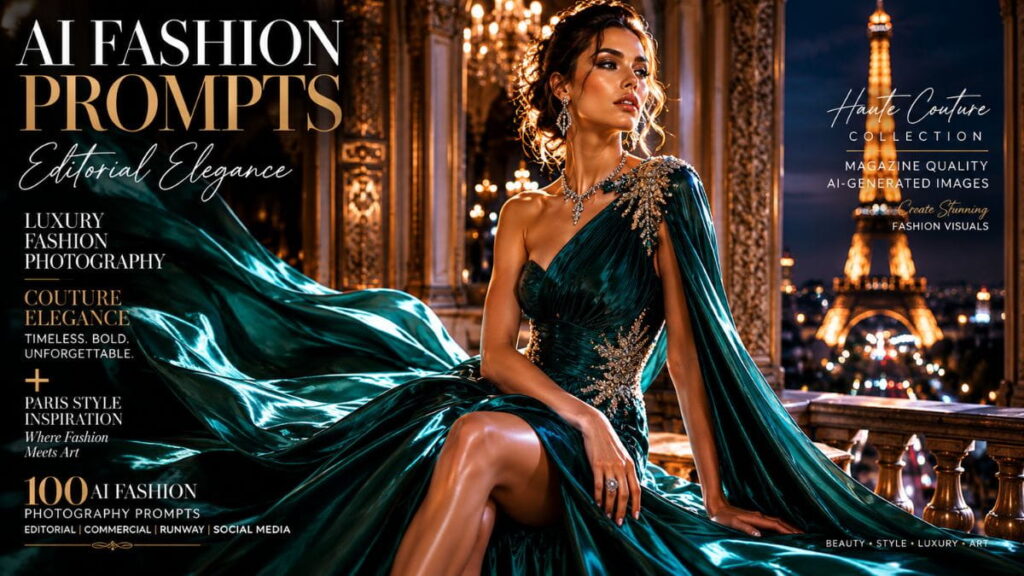 AI Fashion Photography Prompts editorial fashion photography