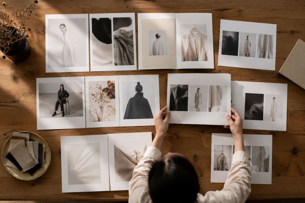 Reordering a Fashion Portfolio with AI Prompts AI prompts for fashion portfolio page layout and sequencing