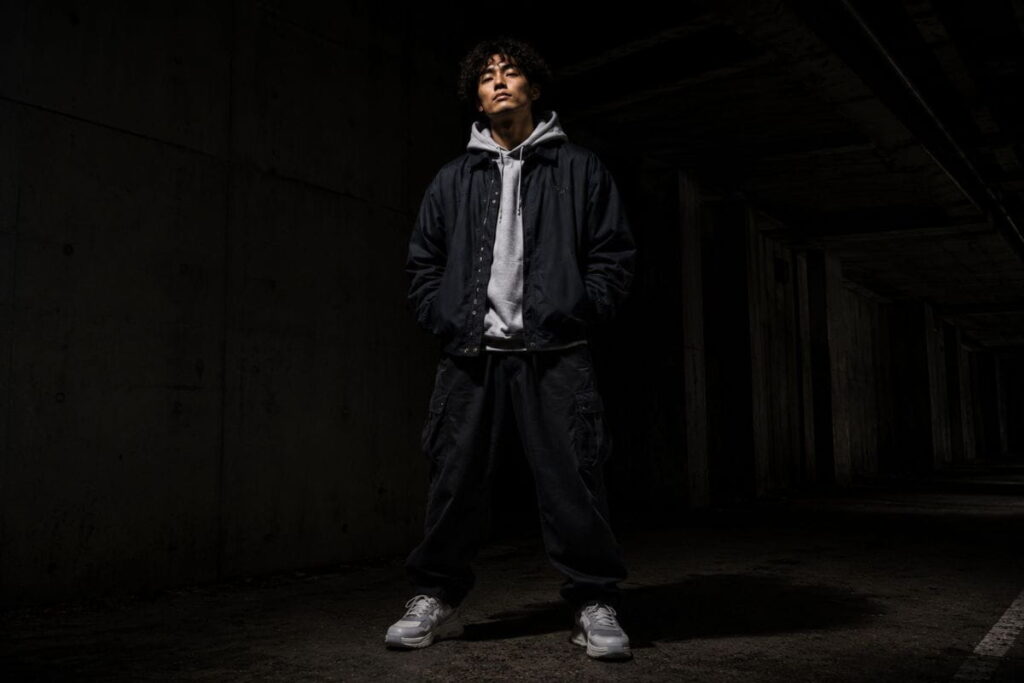 AI prompts for streetwear with underexposed ambient and hotspot lighting
