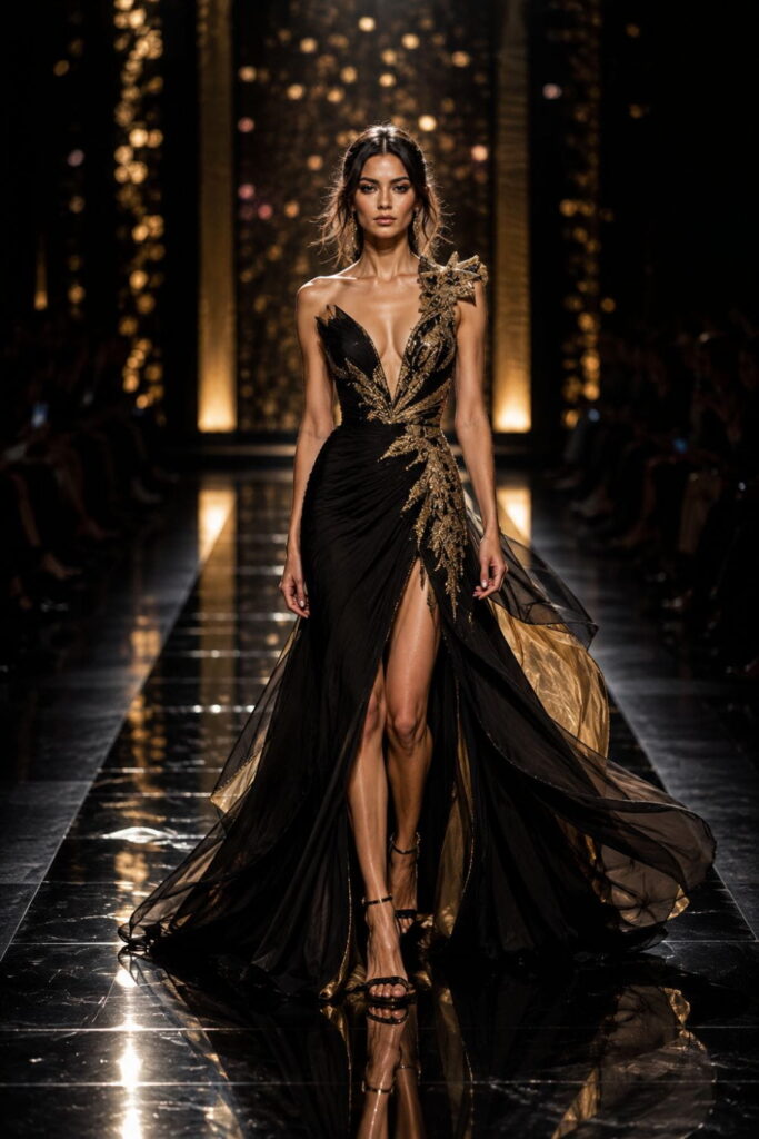 Luxury runway AI fashion prompts