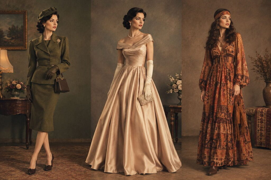 best vintage fashion AI prompts vintage fashion editorial