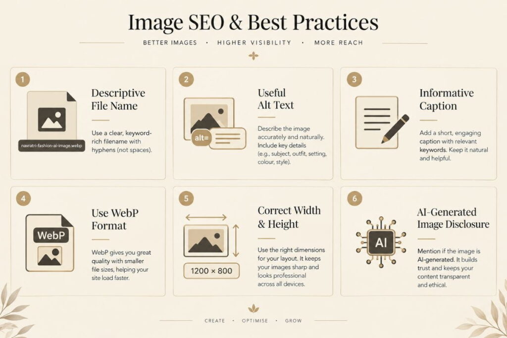 AI Fashion Image SEO Best Practices AI fashion image SEO best practices for filenames alt text captions and image optimisation