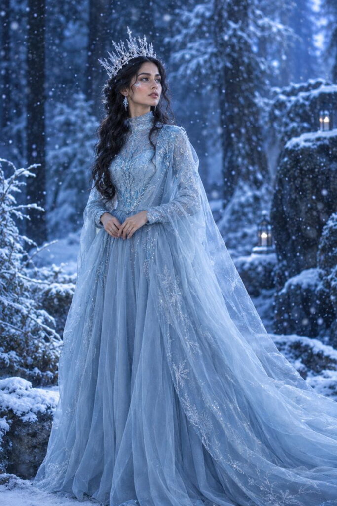 Ice Queen Wraith Costume ce queen wraith costume made with Halloween costume AI prompts