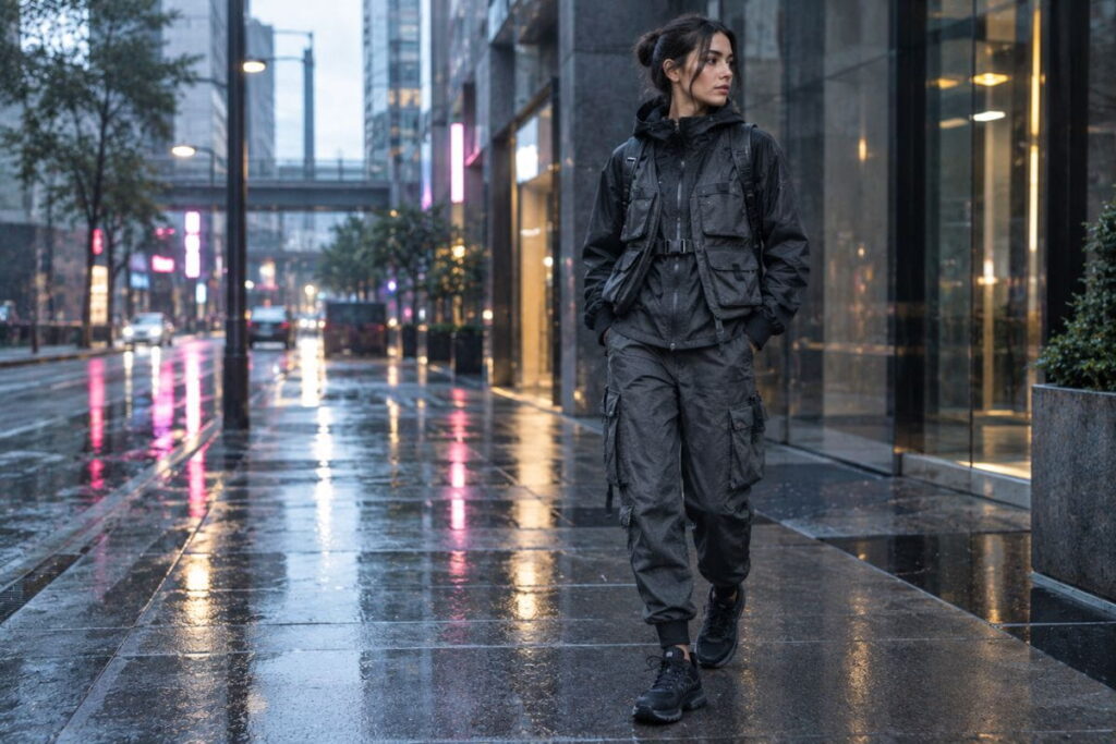 techwear AI streetwear outfit prompts